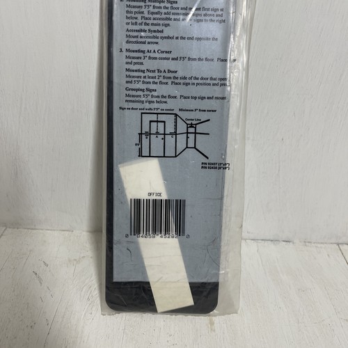 Symbol Signs by Traex Office with Adhesive Pad 3"x9" - Afbeelding 5 van 5