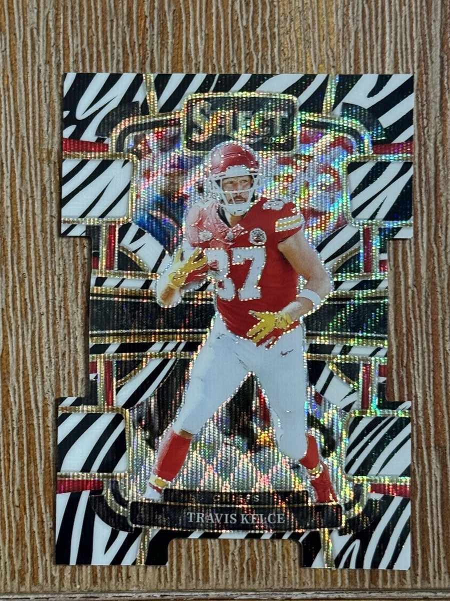 2023 Panini Select NFL Travis Kelce ZEBRA Prizm SSP CASE HIT