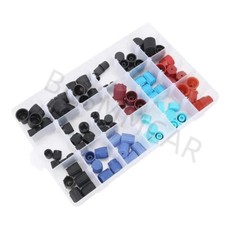 Sello de tapones antipolvo núcleo válvula aire acondicionado coche R134a R12 para reparación de aire acondicionado 90 piezas
