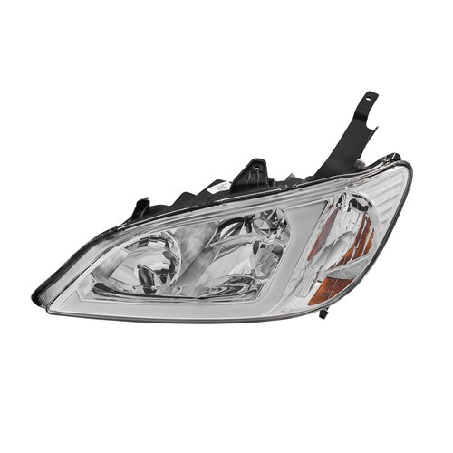2x New Chrome For 04-05 Honda Civic LED DRL Bar turn signal Headlights Assembly - Bild 10 von 16