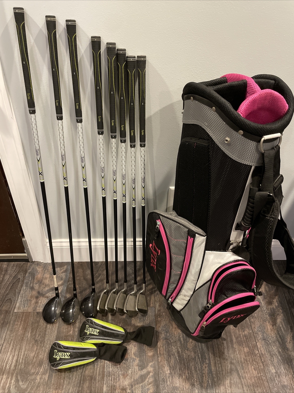 Lynx Women or Youth HXi Golf Clubs 7,8,9, Gap, PW + 3 Hybrids (4,5,6