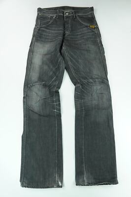 G-Star Jeans Men Jack Pant W30 L34 30/34 schwarz stonewashed gerade Denim C1025