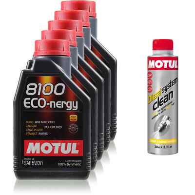 5 Liter MOTUL 8100 Eco-nergy 5W-30 Motoröl 300ml Diesel System Clean