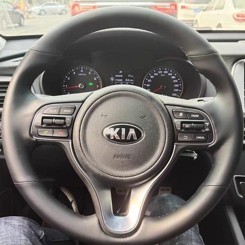 For Kia Sportage 4 KX5 K5 2016-17 Customized Hand stitched Steering Wheel Cover - Picture 7 of 7
