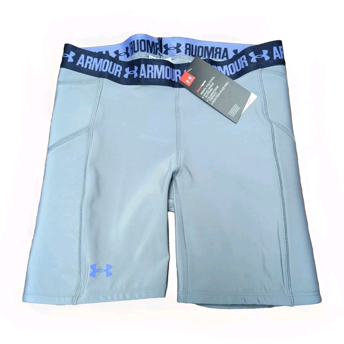 Under Armour Womens M Heat Gear Padded Compression Bike Shorts