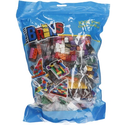 Strictly Briks Spielzeug Baustein, 12 lebendige Farben, 1008 Teile, Classic Brick