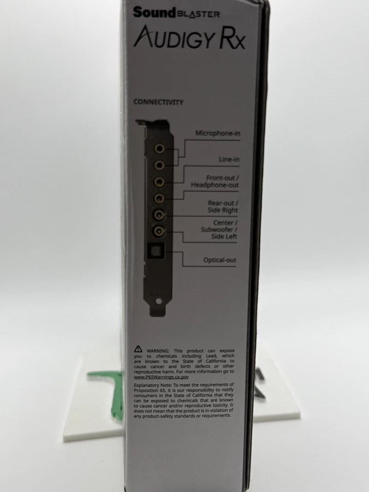Sound Blaster Audigy RX Hi-Res 7.1 PCIe Sound Card Dual Mic Inputs New Boxed - Image 4 of 4