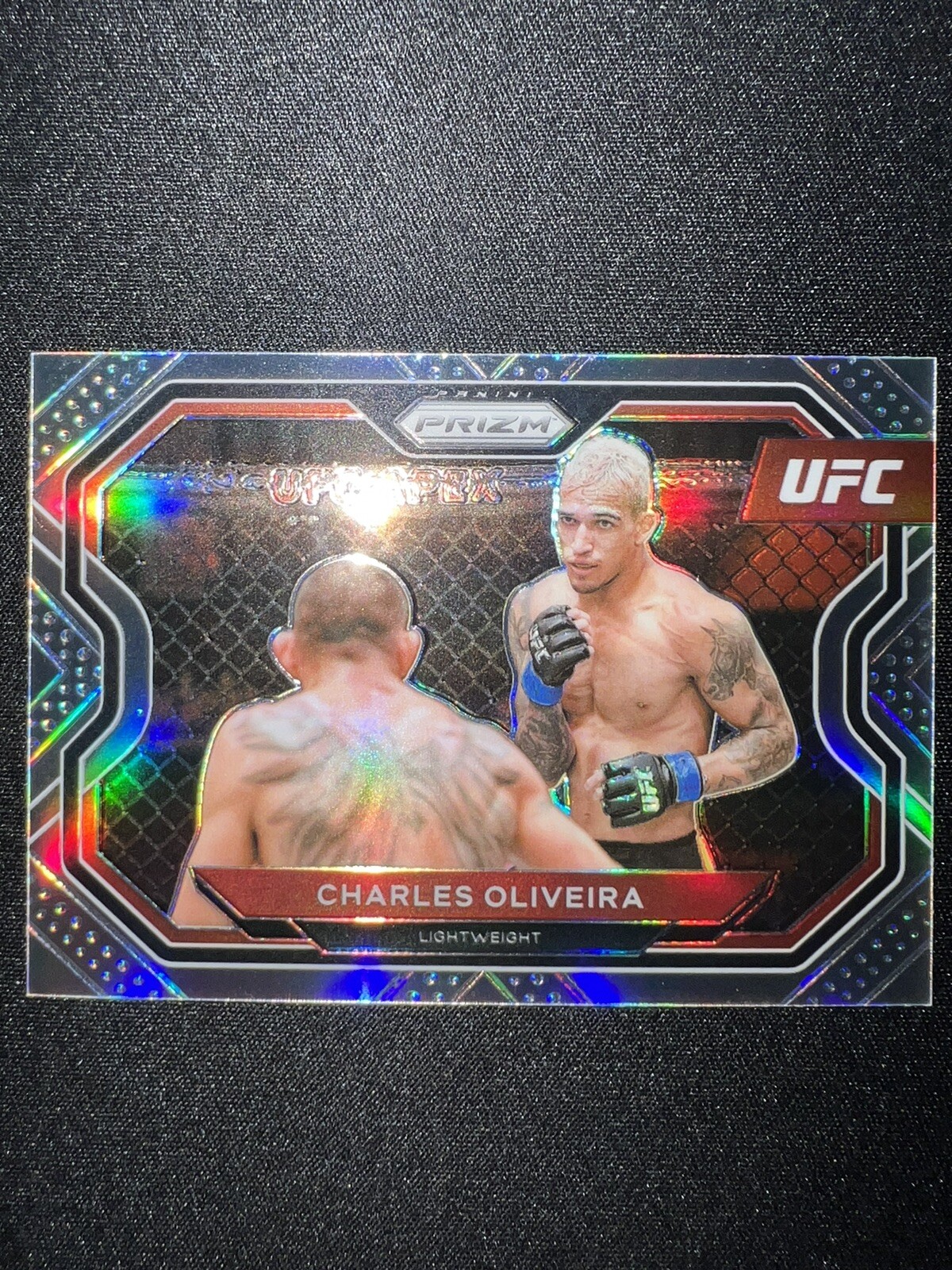 2021 Panini UFC Prizm Charles Oliveira Silver Prizm Refractor #174