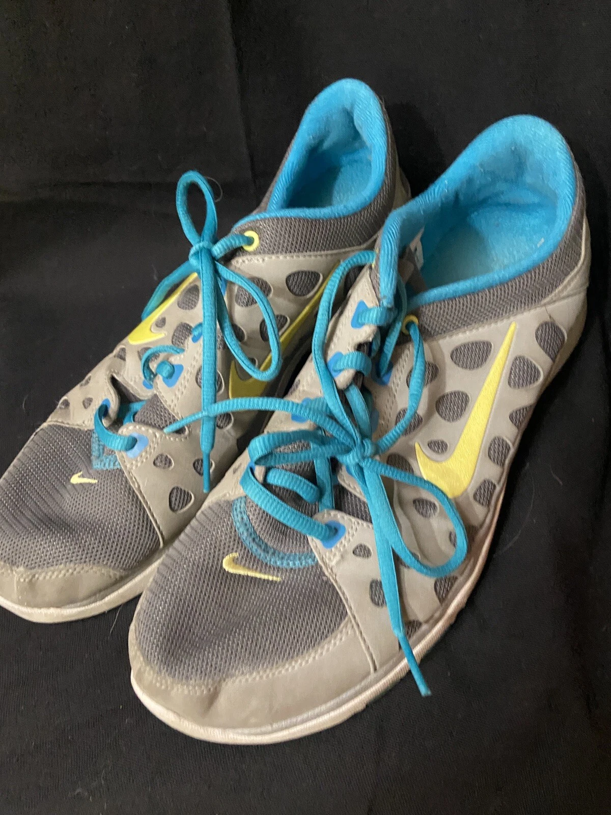 Chaussures de course d'entraînement femme Nike Flex Supreme TR gris/jaune taille US 8,5