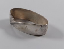 BSF 800 Silber Serviettenring Monogramm Eintje oval  216
