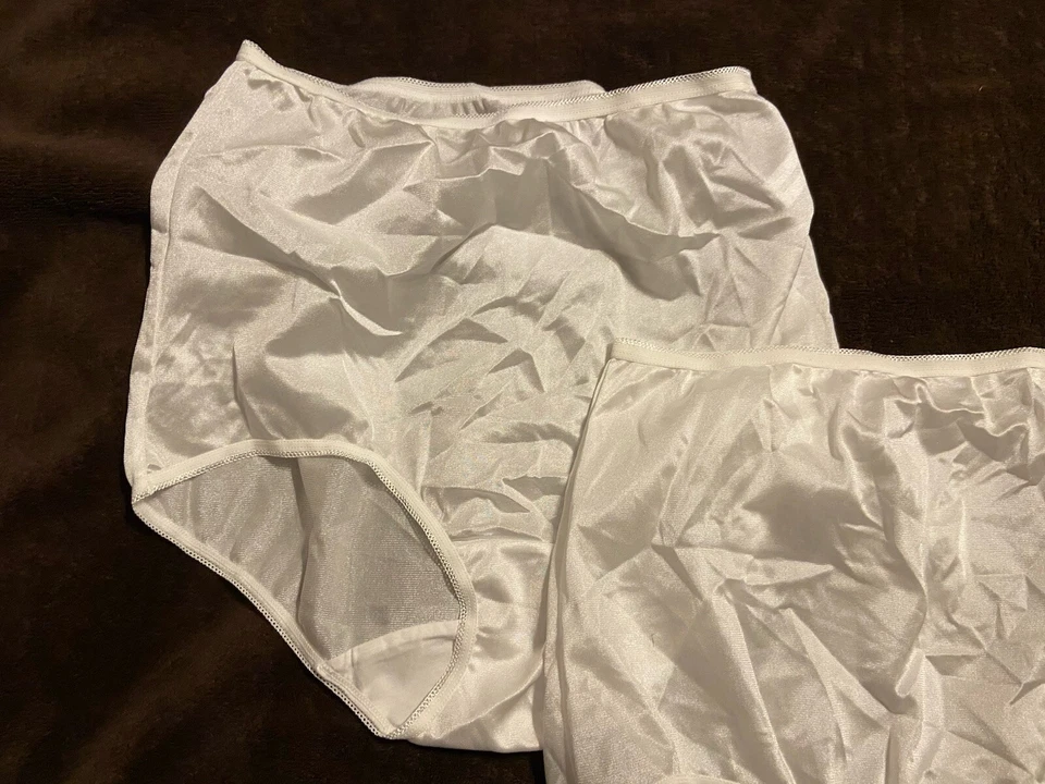 (2) Calzoncillo JCP Underscore Brillante Suave 100% Nylon Blanco Transparente #93677 Talla 7 Foto 3 de 4