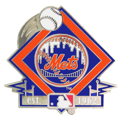 New York Mets Established in 1962 MLB Logo Pin