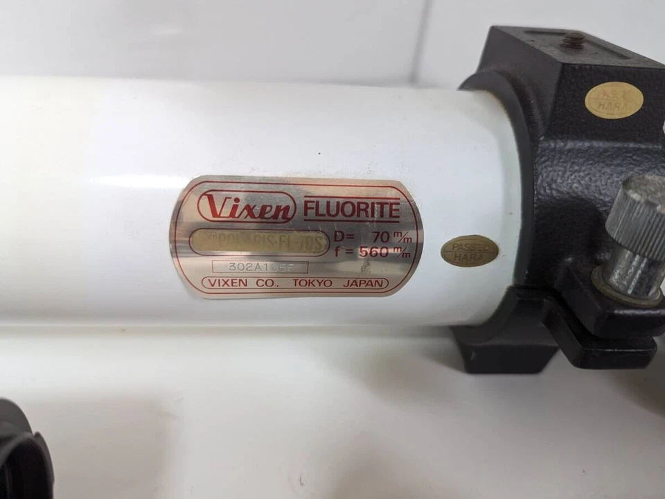 Telescopio refractor acromático de fluorita Vixen FL70S D=70mm f=560mm coleccionable Foto 2 de 4