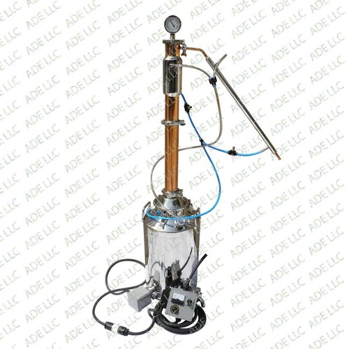 13 Gallon Still w/ 3" Copper & Stainless Reflux Still w/Cooling Kit & Controller