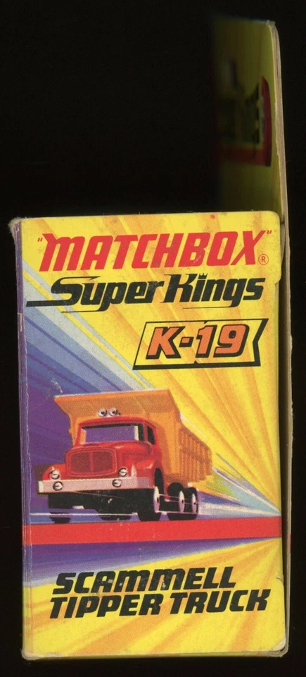 Camión volquete Matchbox/Lesney Super Kings 1971 fundido a presión K-19 Scammell nuevo en caja Foto 4 de 4
