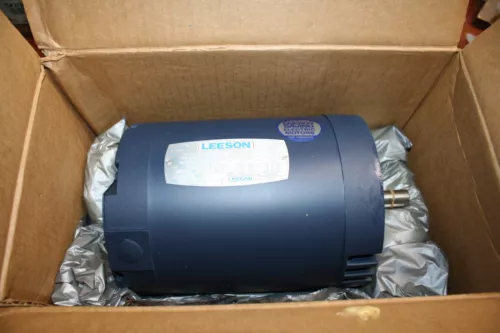 Leeson 110043.00 Motor 1HP 1725/1425RPM 208-230/460VAC 60/50HZ 3 PHASE 5/8 shaft