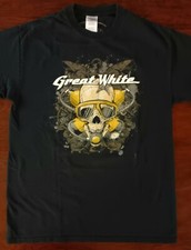 Great White Rocks Youth Tee - Skull / Ocean - XS Womens Tee - OOP  *Original*