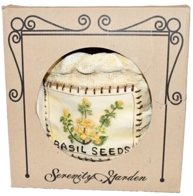 NIB Polystone Herb Wall Planter Pocket Basil Serenity Garden Unique HTF 704285