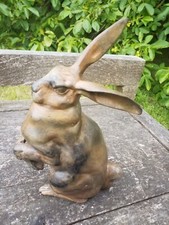 LIÈVRE HARE HASE BRONZE ANIMALIER PIERRE CHENET 22CMS ! 