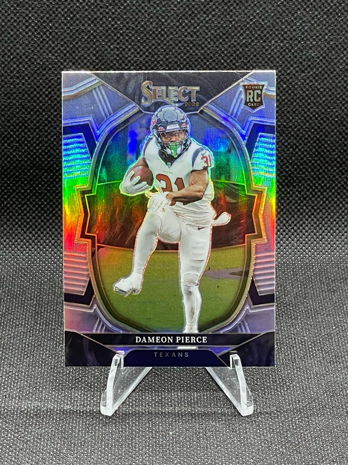 2022 Panini Select - DAMEON PIERCE #47 - Silver Prizm - RC Rookie Texans