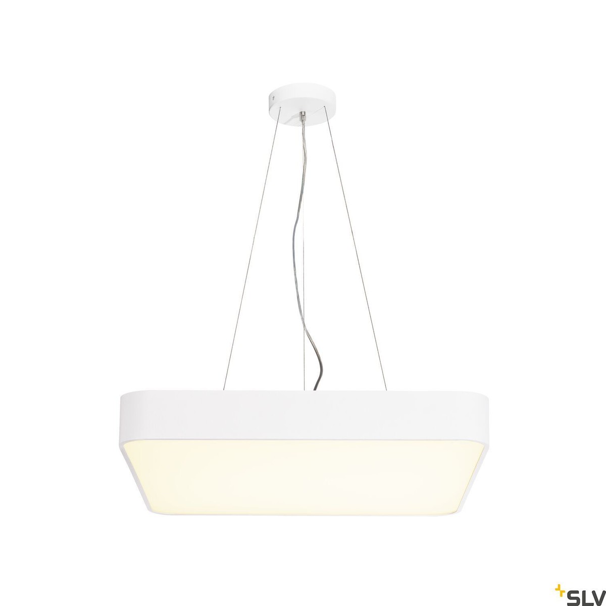 LED Deckenleuchte 39x39 Cm – Silberner Rahmen, Kaltweiß 6500K, 15 Watt, Inkl. Festem LED-Modul