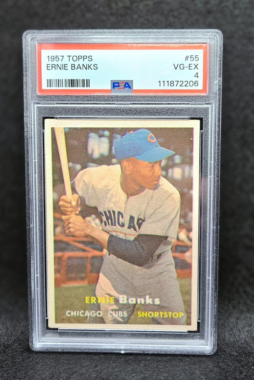 Deal for 1957 Topps Ernie Banks #55 PSA 4