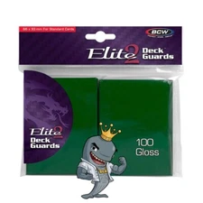 BCW Gaming Elite2 Deck Guard - Glossy - Green Pokemon MTG FREE SHIP