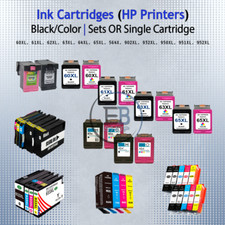 HP Cartridges HP Printers Sets lot or Singles Black/Color 60 61 62 63 64 65 XL