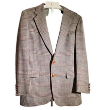 Cricketeer Strawbridge & Clothier Sport Coat 100% Wool Union Made In USA VINTAGE