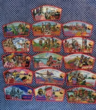 JSP  Nat'l Jamboree 2001 - Indian Nations Council -Mint- Troop 26 Set of 16