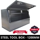 <!--F#f_0-->Steel Toolbox 1200mm Black Grey Checker Plate Ute Tool Box One Tonner ToolBox<!--F/-->