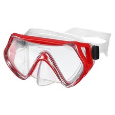 Swim Goggles with Nose Cover Diving Mask Snorkel Dive Goggles Red