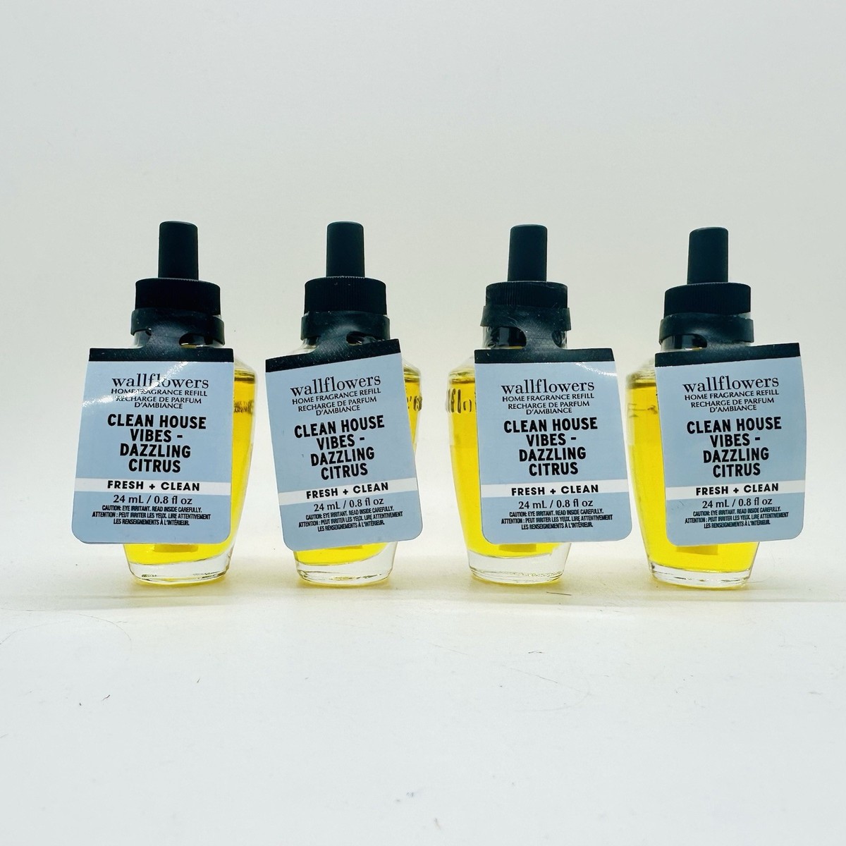 4/PCS BATH & BODY WORKS CLEAN HOUSE VIBES-DAZZLING CITRUS