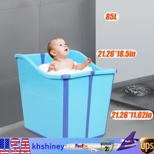 Foldable Baby Bath Tub Collapsible Portable Shower Bathtub for 0-8 years old