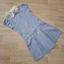 Girls Age 4-5 Years M&S Blue Gingham Summer School Dress