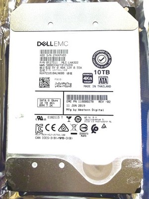 Dell EMC WD HGST DC HC510 10TB 7.2K SATA 6Gbps 3.5' 4Kn HD HUH721010ALN600