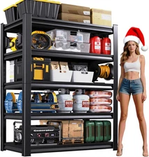 72''H Garage Shelving Heavy Duty 5-Tier Adjustable Storage Shelves Unit,3000 LBS