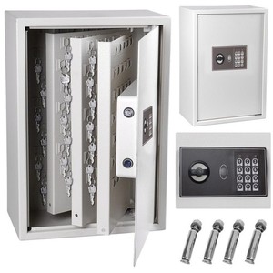245 Hook Key Safe Security Lock Storage Box Digital Cabinet Organizer Closeout