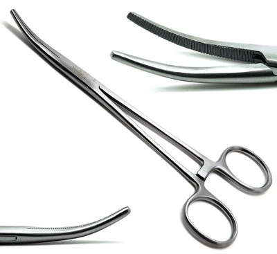 Fishing Forceps 14cm/5.5" Curved Unhook Carp Pike Sea Fly Stainless Steel - Image 1 of 4