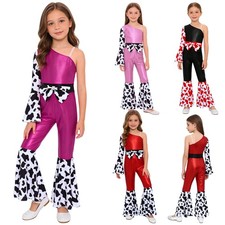 Kids Girls Dancewear Cosplay Costumes Halloween Jumpsuit Festivals Dress Up
