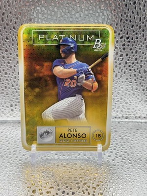Topps 2021 Bowman Platinum Pete Alonso PDC-9 Superfoil 1/1 Mets