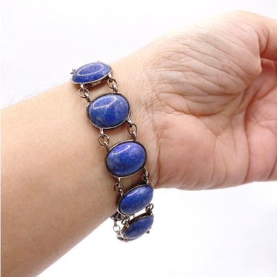 Sterling Silver and Sodalite and Signed EV HR 7 