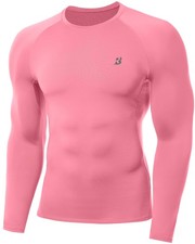 Mens Compression Shirt, Cool Dry Long Sleeve Workout Shirts, Running Athletic...