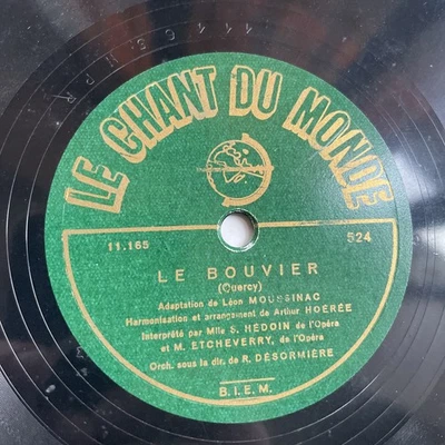 78 RPM Orch DESORMIERE - Folklore Quercy et Aunis - LCDM 524 - Photo 1/4