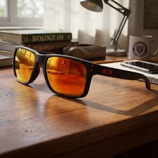 Oakley Holbrook Polarized Sunglasses Matte Black Frame UV400 For Driving Travel
