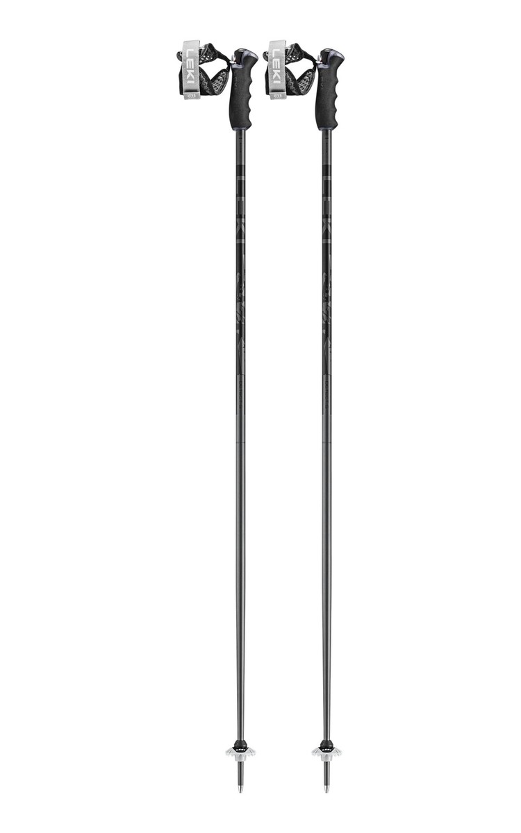 LEKI Detect S Lightweight Aluminum Ski Poles for Downhill Skiing