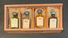 Vintage Royall Lyme Bermuda Collection Fragrances 4 Bottles Wood Case