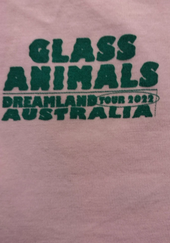 Glass Animals - Camiseta Australian Dreamland Tour (2022) Original, Pequeña - RARA Foto 4 de 4