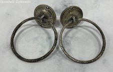 Bathcraft Metal Ring Towel Holders 2pc Set