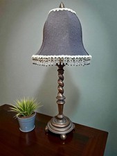 Nice Quality Lamp With Shade - Barley Twist Design